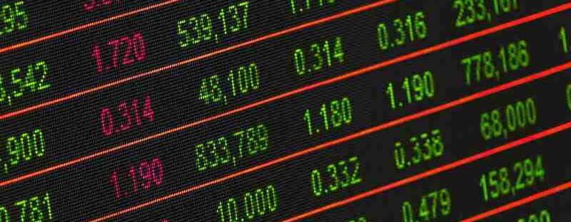 Close-up of a digital stock market data display showing colorful financial numbers and trends., tags: markt für financial-management-versicherungen bis 2029 6,16 milliarden - pexel